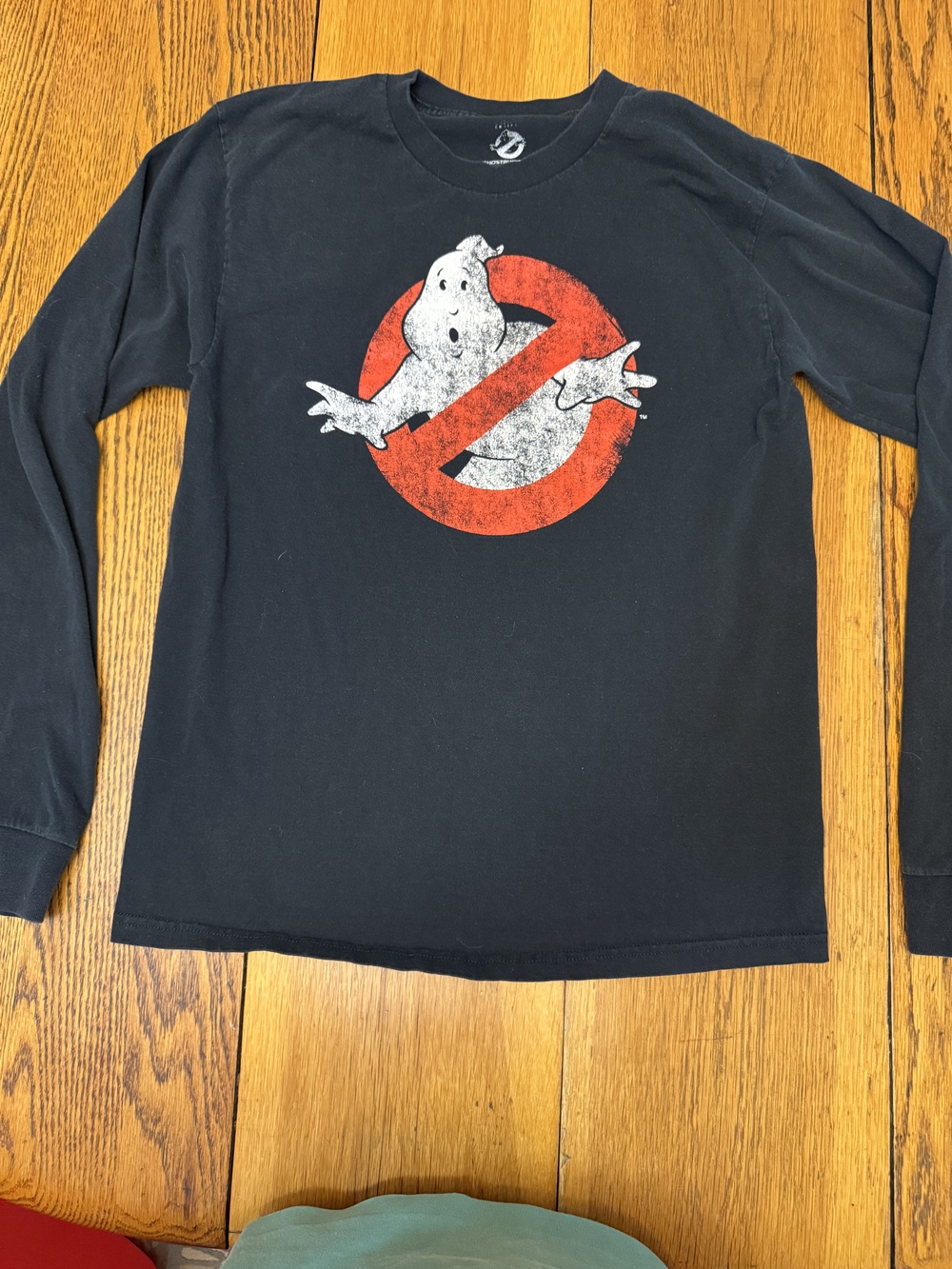 Ghostbusters Shirt Mens Medium Black Long Sleeve Crewneck Graphic Tee Movie 2021